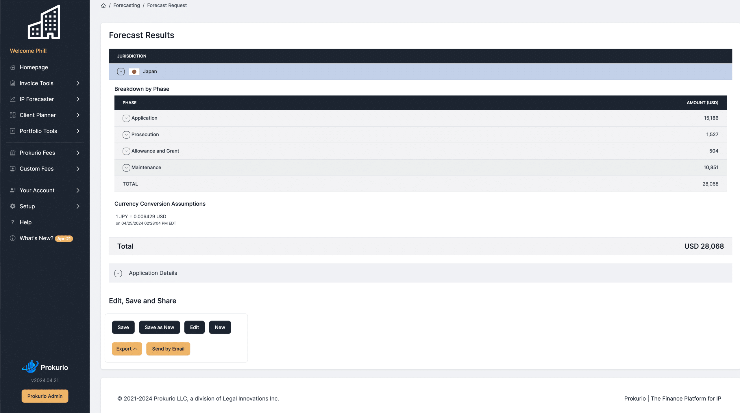 IP Forecaster